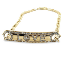 Load image into Gallery viewer, &quot;LOVE&quot;  diamond bar bracelet
