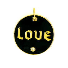 Load image into Gallery viewer, Enamel Love Circle Pendant
