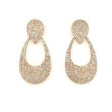 Load image into Gallery viewer, 14kg Large Tear Drop Open Earrings
