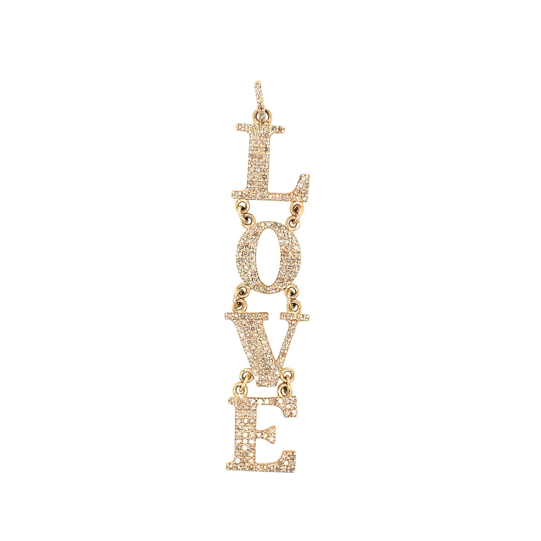 14kg Diamond Block Letter Hanging LOVE