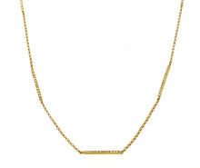 Load image into Gallery viewer, 5 Station Diamond Bar Necklace
