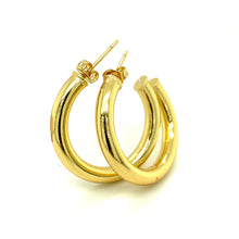 Load image into Gallery viewer, Chunky Gold Hoops Medium
