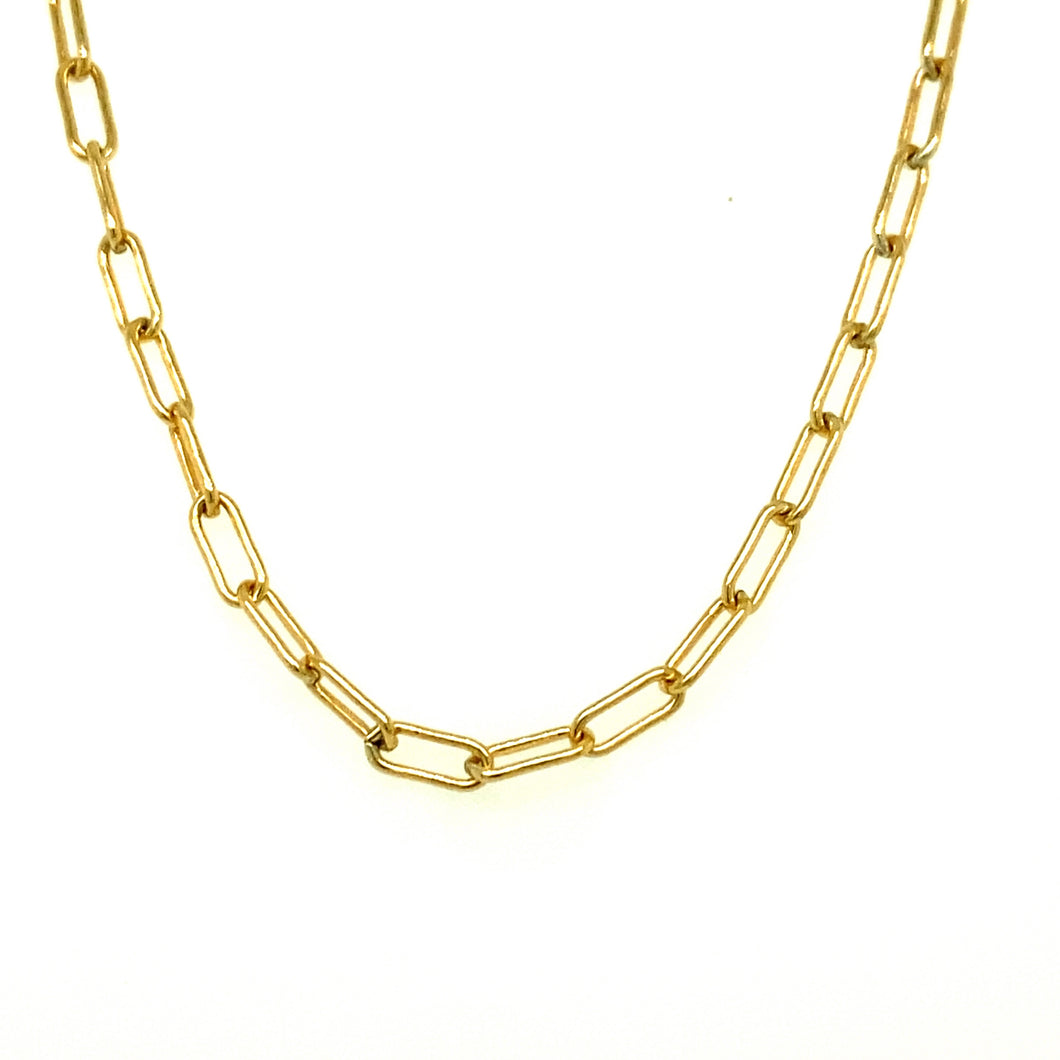 14kg Filled Paperclip Chain Necklace - Small