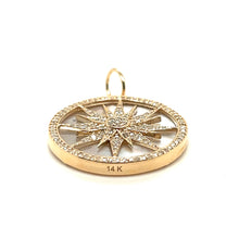 Load image into Gallery viewer, 14kg, white diamond and mother of pearl pendant
