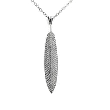 Load image into Gallery viewer, Large Diamond Leaf Necklace
