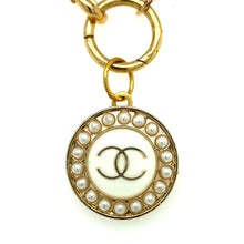 Load and play video in Gallery viewer, Vintage Pearl Chanel Button Pendant
