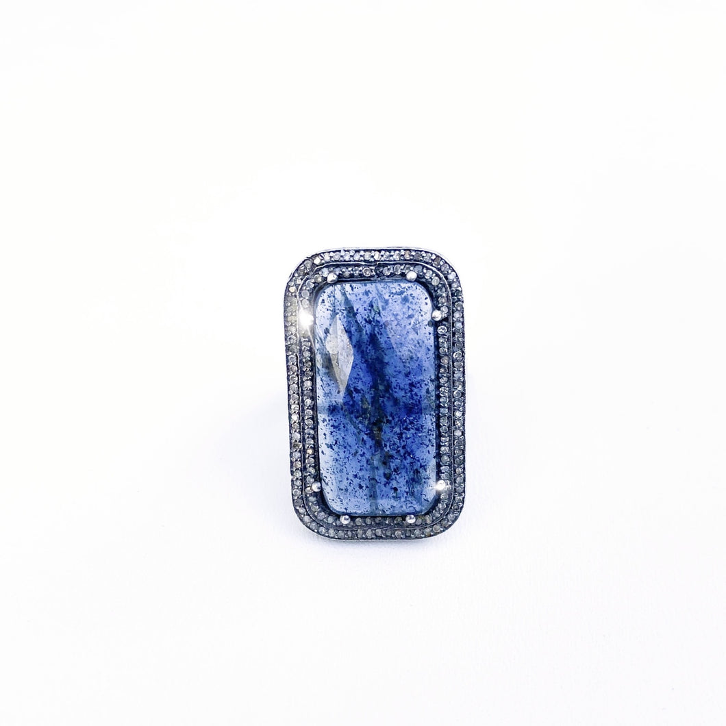 Kyanite Diamond Ring