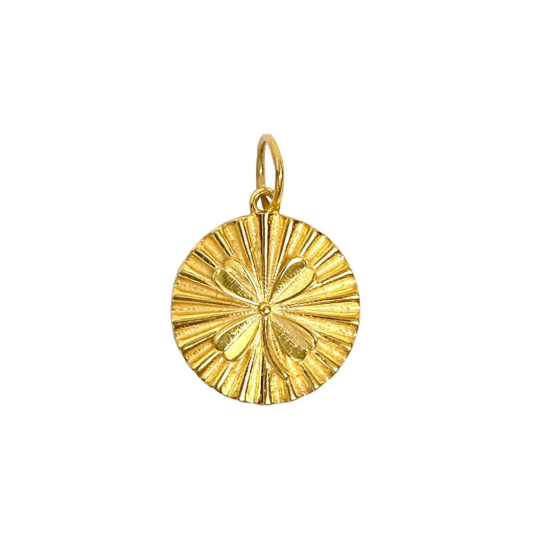 Gold Four Leaf Clover Pendant