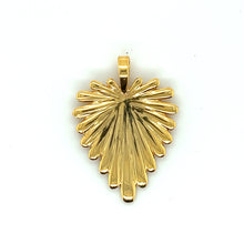 Load image into Gallery viewer, Art Deco Gold Wing Heart Pendant
