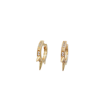 Load image into Gallery viewer, Multi Spike Hoop Earrings

