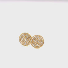 Load and play video in Gallery viewer, 14kg Large Pave Stud Earrings
