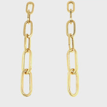 Load and play video in Gallery viewer, 14kg Graduated Paperclip Drop Earrings

