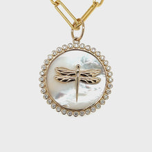 Load and play video in Gallery viewer, 14kg Mother of Pearl and White Diamond Dragonfly
