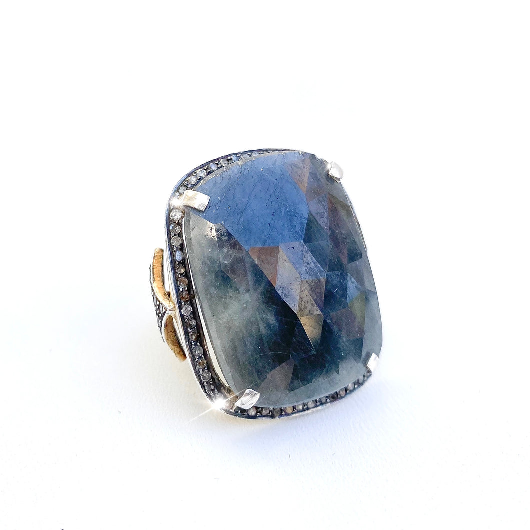 Large Labradorite Ring