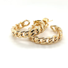Load image into Gallery viewer, 14kg Filled Curb Chain Earrings
