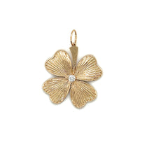 Load image into Gallery viewer, 14kg and Diamond  Lucky 4 Leaf Clover
