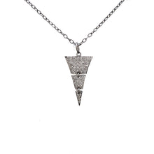Load image into Gallery viewer, Triangular Diamond Drop Necklace
