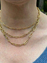 Load image into Gallery viewer, 14k gold filled cable link necklace

