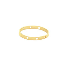 Load image into Gallery viewer, Gold Cut-Out Star Bangle Bracelet
