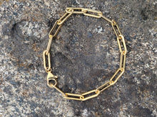 Load image into Gallery viewer, 14k Gold filled Paperclip Link Bracelet
