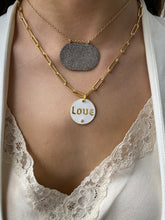 Load image into Gallery viewer, Enamel Love Circle Pendant
