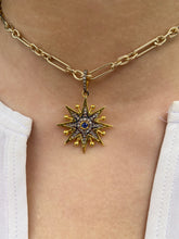 Load image into Gallery viewer, Mixed Metal Deco Starburst Pendant

