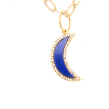 Load image into Gallery viewer, 14kg and white diamond Lapis Moon
