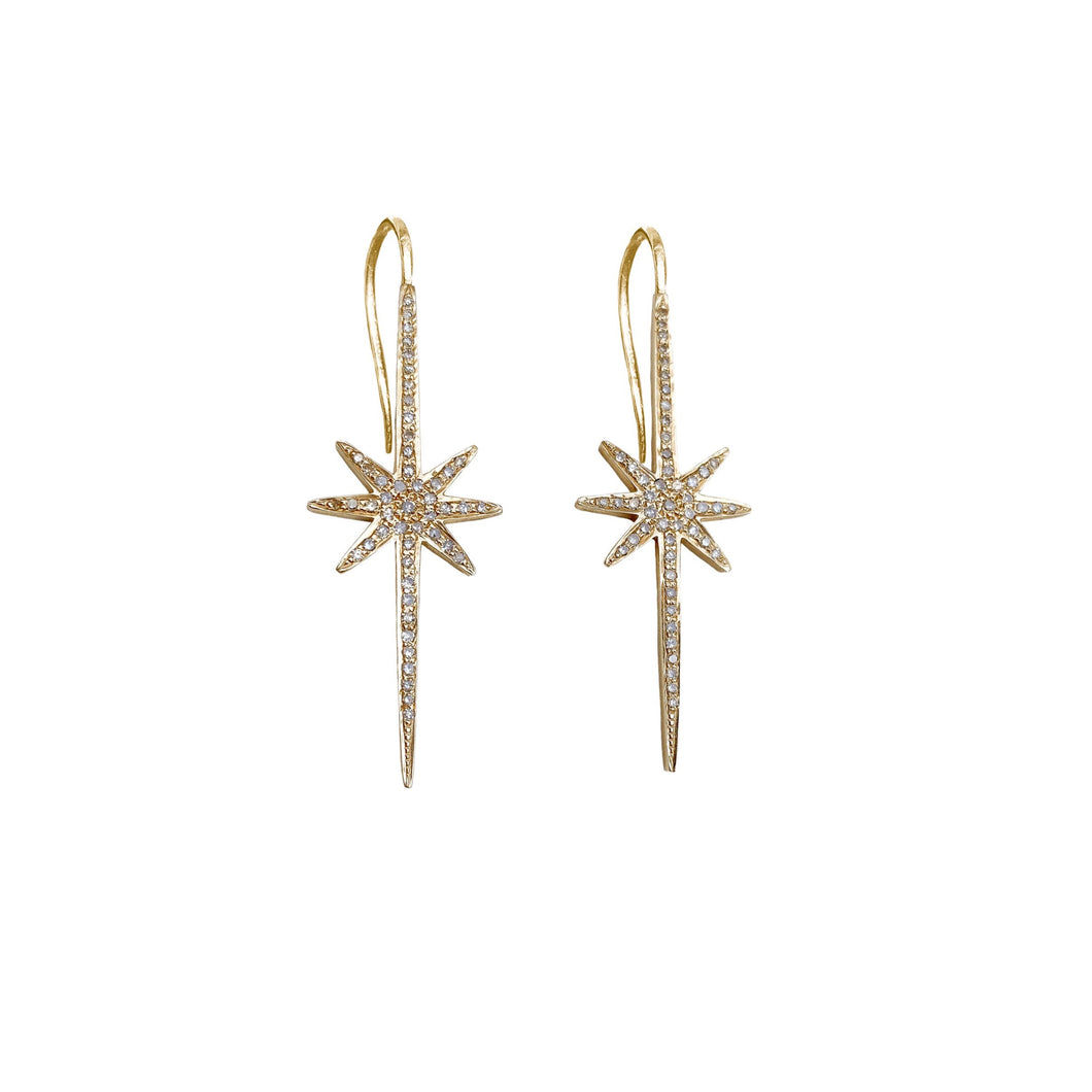 14kg Starburst Earrings