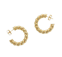 Load image into Gallery viewer, 14kg filled Twisted shrimp earring
