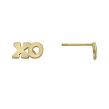 Load image into Gallery viewer, 14k Gold XO earrings
