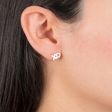 Load image into Gallery viewer, 14k Gold XO earrings
