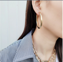 Load image into Gallery viewer, Chunky Gold Hoops Large
