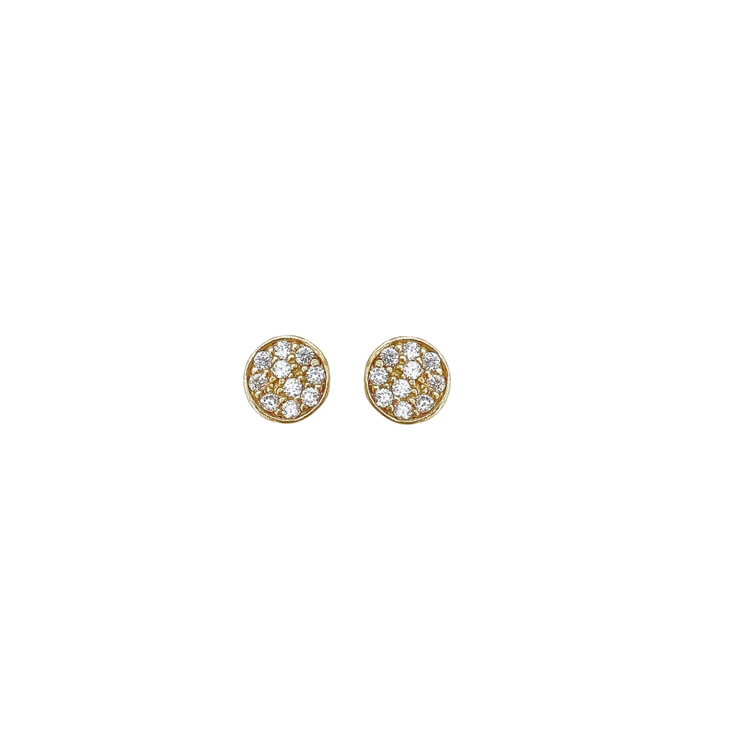 Gold Pave Studs