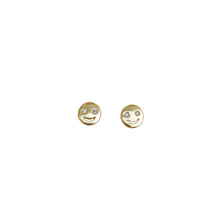 Load image into Gallery viewer, Gold Smiley Face  or Emoji Earrings
