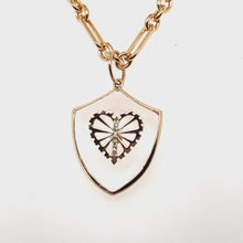 Load and play video in Gallery viewer, 14kg Heart and Diamond Crystal Shield Charm
