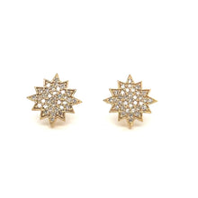 Load and play video in Gallery viewer, 14kg Large Diamond Square Starburst Earring
