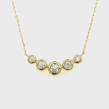 Load and play video in Gallery viewer, Bezel Set Diamond Layering Necklace
