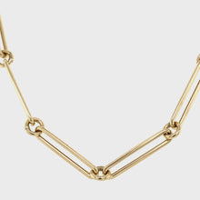 Load and play video in Gallery viewer, 14kg Paperclip and Rolo chain necklace
