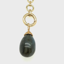 Load and play video in Gallery viewer, Labradorite Egg with 14kg and Diamond Cap
